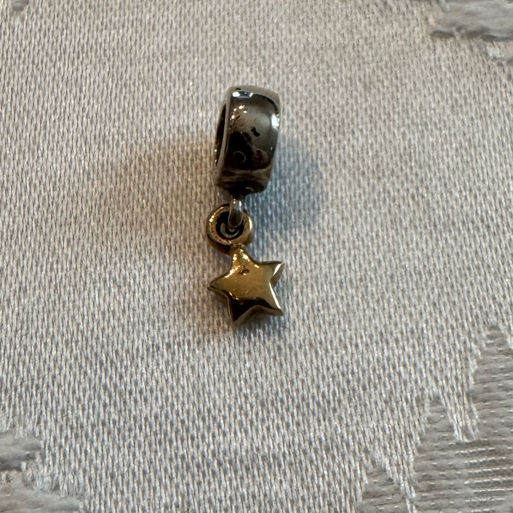 Pandora Gold Star Charm Pendant
